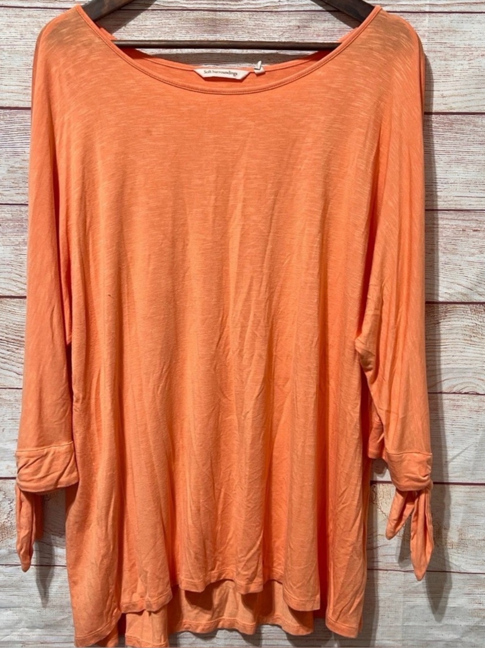 Soft Surroundings Peach Top Woman’s Size 1X